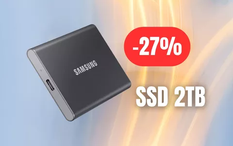 SSD portatile Samsung da 2TB in MEGA SCONTO Amazon: OFFERTA OUTLET