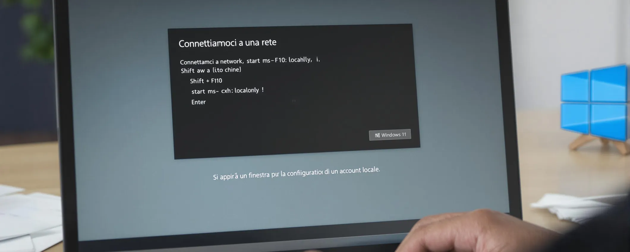 Nuovo trucco per bypassare l'account Microsoft su Windows 11
