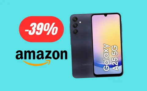 Samsung Galaxy A25 in promo al 39% di sconto: FOLLIA AMAZON