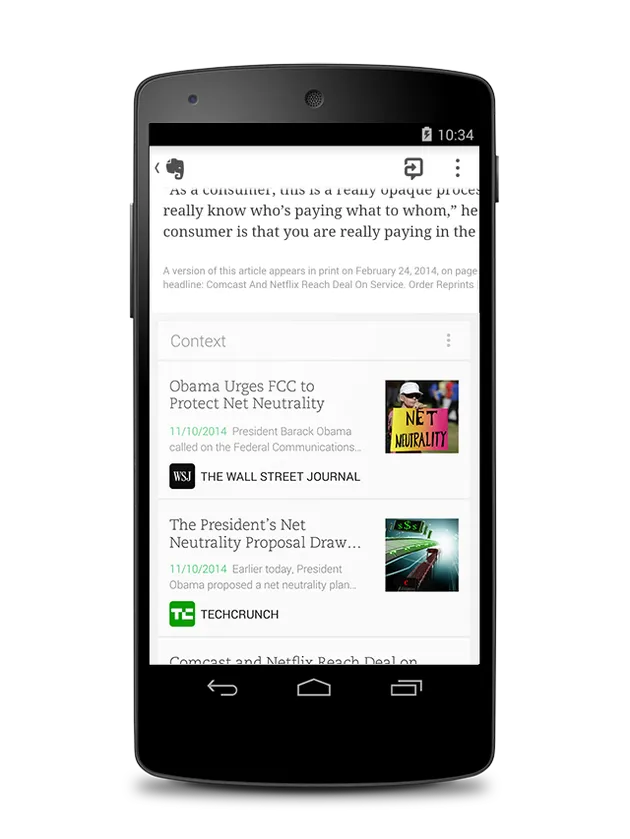 Evernote per Android