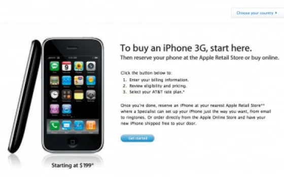 Apple Store online USA ora vende iPhone 3G