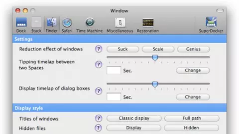 SuperDocker: personalizzare il Dock di Mac OS X