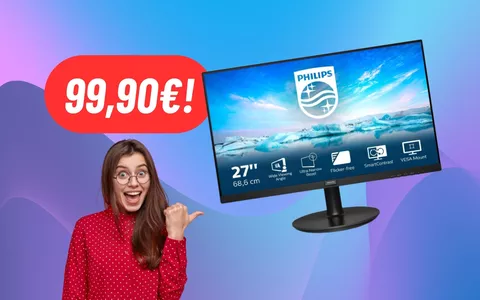 Monitor Philips da 27 pollici: gioca e lavora al massimo della qualità, oggi costa meno di 100€