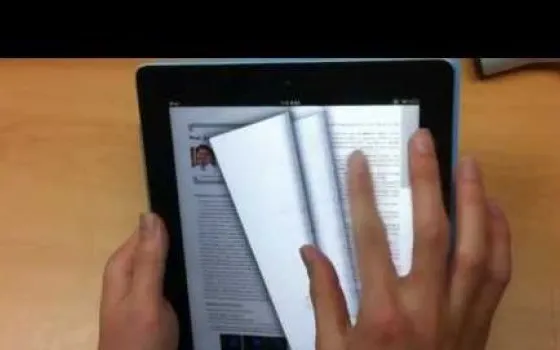 Il concept di ebook Multi Touch del KAIST
