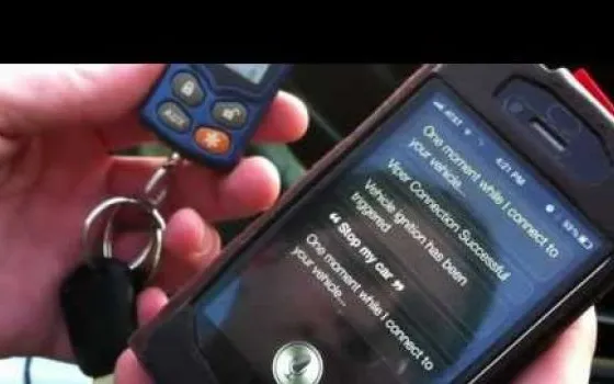 Siri usato per mettere in moto un'automobile
