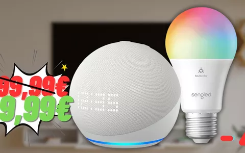 SOTTOCOSTO ASSURDO! Echo Dot (5ª gen.) + lampadina LED smart a 50€ IN MENO