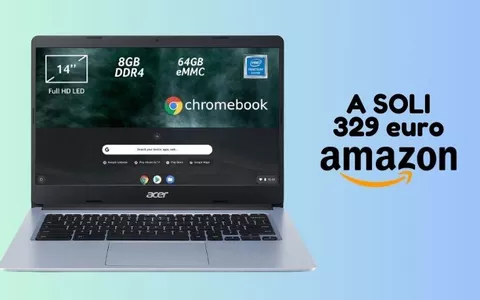 Portatile Acer Chromebook: ora su Amazon a SOLI 329 euro!