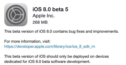 iOS 8 beta 5 è disponibile: tutte le novità