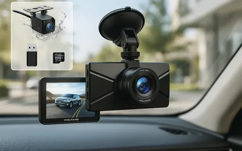 Dashcam WOLFANG WD02: doppia sicurezza a soli 36,99€ su Amazon