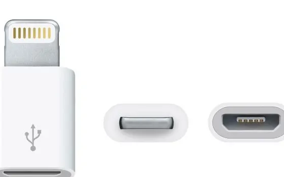 L'adattatore Lightning-MicroUSB disponibile solo in UE