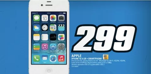 Volantino Saturn, Apple iPhone 4S a 299 euro