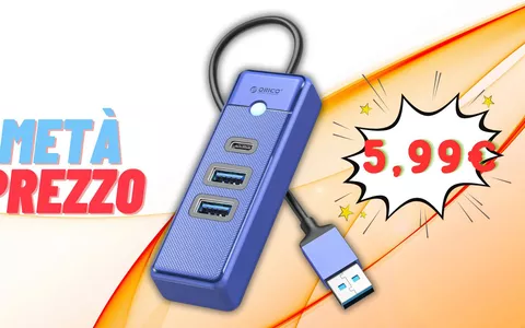 BASTANO 6€ per questo Hub USB-C a 3 porte a METÀ PREZZO