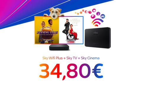 Sky Wifi Plus + Sky TV e Cinema: TUTTO a soli 34,80€