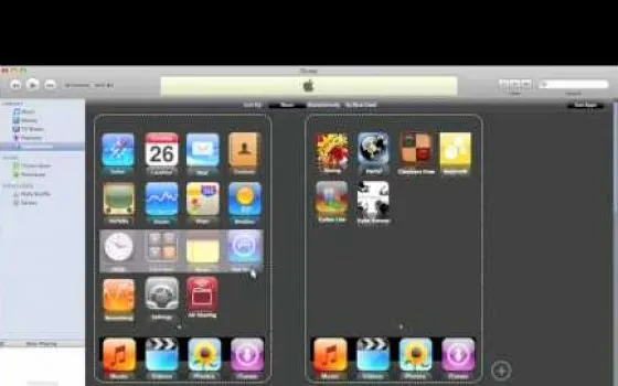 Pannello iTunes per gestire le applicazioni su iPhone e iPod Touch. Solo un (bel) concept