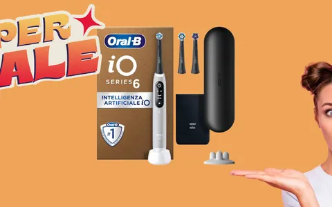 Oral-B iO 6: spazzolino elettrico top di gamma a meno di metà prezzo (-54%)