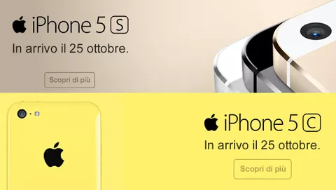 iPhone 5s e iPhone 5c i prezzi senza contratto di Tim