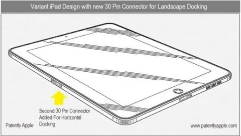 Apple brevetta il connettore laterale per iPad