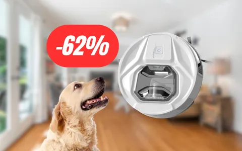 Robot aspirapolvere da 6000Pa: una pulizia profondissima (-62%)