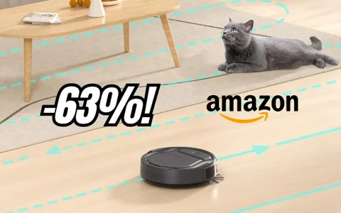 Robot aspirapolvere sottile e da 2200Pa e navigazione laser al 63%