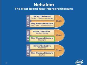 Intel Nehalem: novità tecnologiche