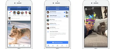 Facebook lancia le Storie su iOS e Android