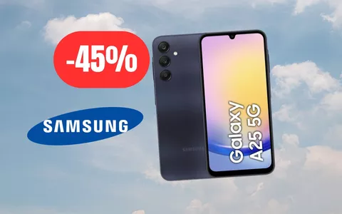 Samsung Galaxy A25 al 45% di sconto su Amazon: promozione da best buy