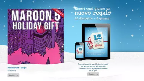 12 giorni di regali iTunes: si comincia con i Maroon 5