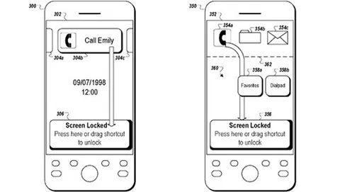 Android, brevetto per una nuova schermata di sblocco