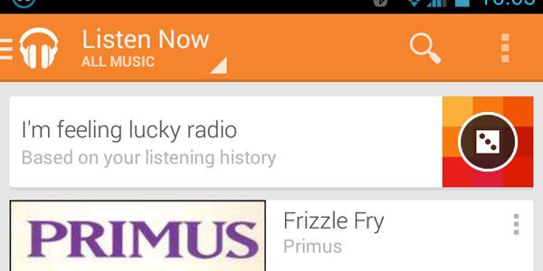 Il nuovo aggiornamento dell'app Google Play Music introduce la modalità "I'm feeling lucky radio"
