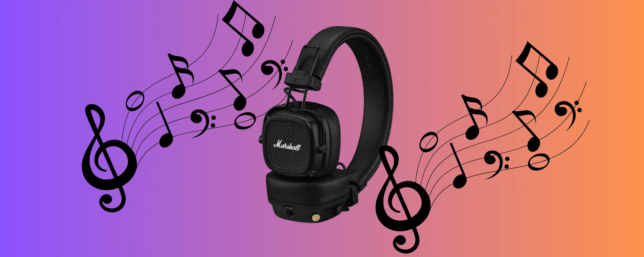 Cuffie Bluetooth on ear Marshall: un top di gamma scontatissimo al -40%