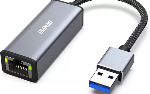 Adattatore USB a Ethernet per connessioni fino a 1000Mbps in promo su   - Webnews
