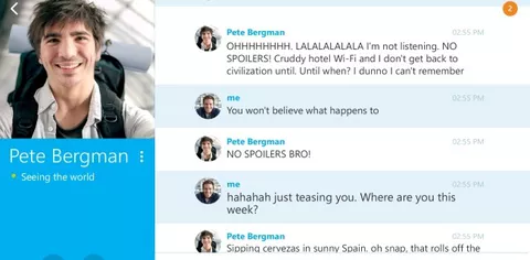 Skype 4.4 per Android, nuovo look sui tablet