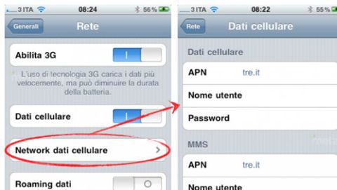 Aggiornamento gestore 3 ITA 9.1 per iPhone: è possibile cambiare APN senza Jailbreak