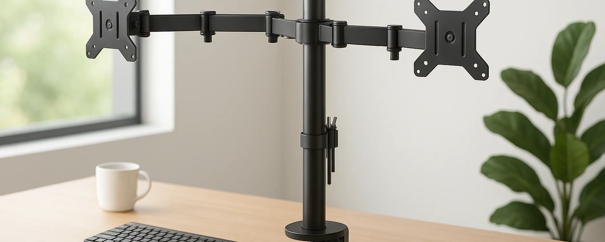 Due monitor? No problem, ecco l'offerta che aspettavi per una scrivania ordinata