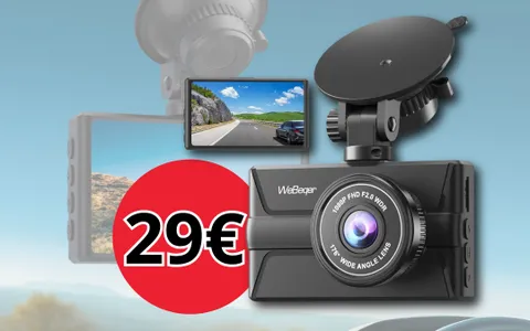 Dash cam Auto A SOLI 29€: prezzo PAZZO fino a esaurimento scorte