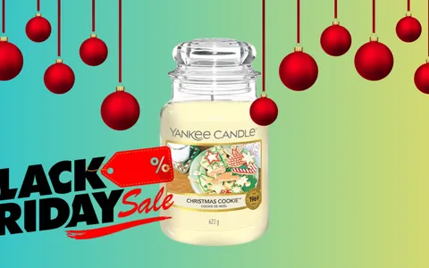 Offerta lampo Black Friday: soli 19€ per la Yankee Candle al profumo Biscotto di Natale