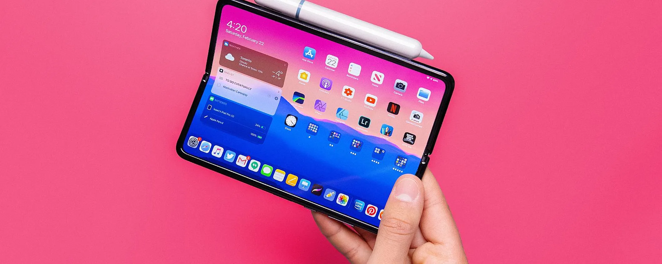 iPhone pieghevole: Apple testa il prototipo da 9 pollici