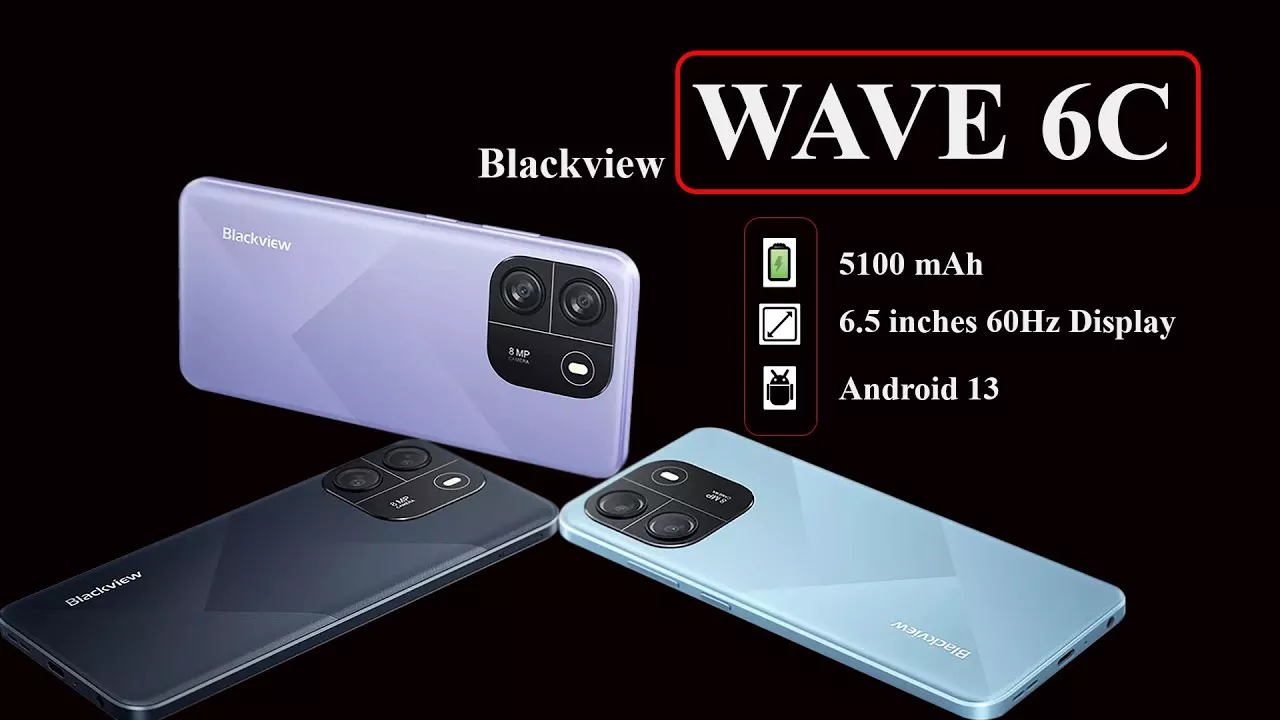 Blackview Wave 6C Smartphone 6.5'' HD Display Octa Core 5100mAh