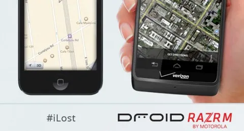 Motorola punge Apple con l'hashtag #iLost