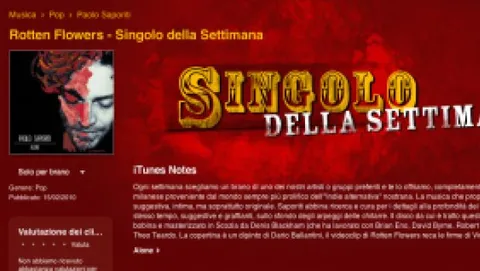 Il singolo della settimana su iTunes: 