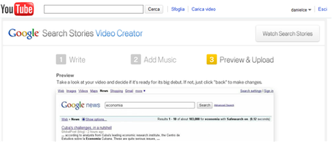 SearchStories: le attività di ricerca di Google su YouTube