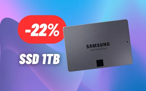 SSD Samsung da 1TB in promozione su Amazon: ampio storage a portata di mano ovunque