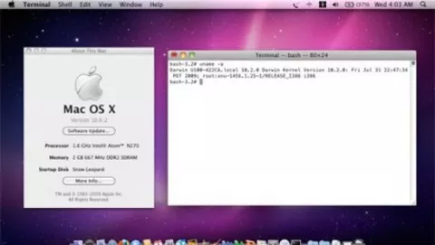 Riappare il supporto ad Intel Atom in Mac OS X 10.6.2