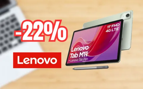 Con questo tablet Lenovo da 11 pollici hai prestazioni al top (-22%)