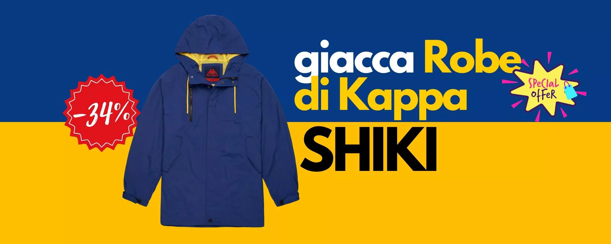 Kappa eleganza e stile incontrano la funzionalità nella GIACCA SHIKI: offerta WOW su eBay