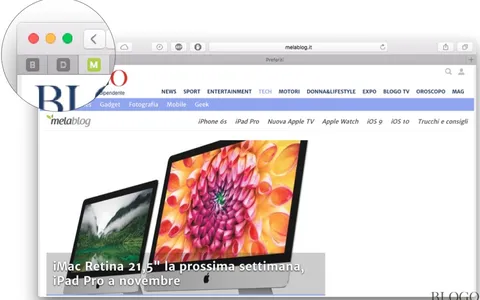 OS X El Capitan: aggiungere e gestire i Pinned Sites (Siti Ancorati)