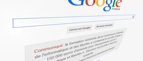 Google Francia, la sanzione va in homepage