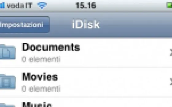 MobileMe iDisk 1.1 per iPhone e iPod Touch: aggiornamento in lingua italiana