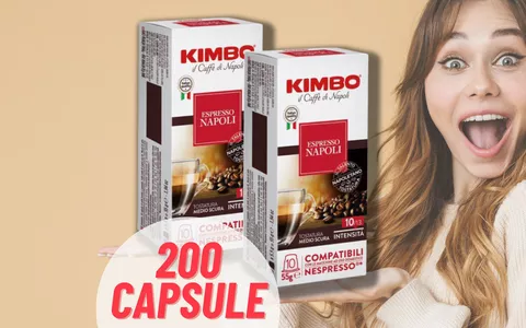 200 Capsule Caffè Kimbo Miscela Napoli: SOLO 37€ su eBay!