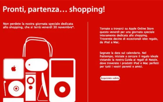 Venerdì 30 Novembre: Apple Black Friday in Italia